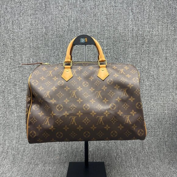 Louis Vuitton Speedy 35 Brown Monogram Canvas Tote 699-062425 - Picture 2 of 16